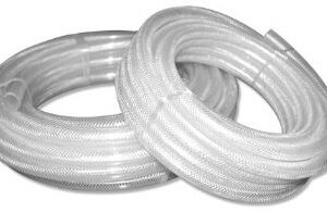 30m 1/4'' Clear Braided PVC Hose-0