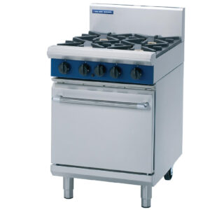 Blue Seal Evolution Series G504D 4 Burner Gas Range Static Oven 1/1 GN