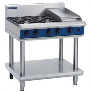 Blue Seal Evolution Series G516C-LS Gas Cooktop 34kw Leg Stand