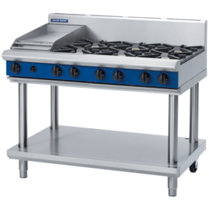 Blue Seal Evolution Series G518C-LS Gas Cooktop 48kw Leg Stand