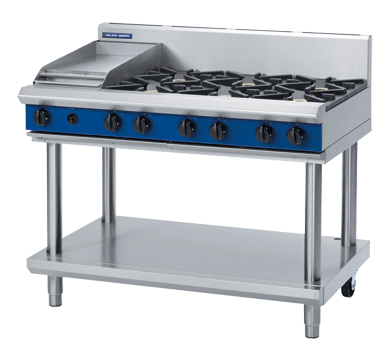 Blue Seal Evolution Series G518C-LS Gas Cooktop 48kw Leg Stand