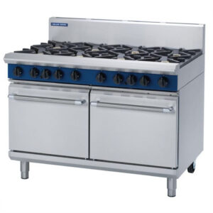 Blue Seal Evolution Series G528D 8 Burner Gas Range Double Static Oven