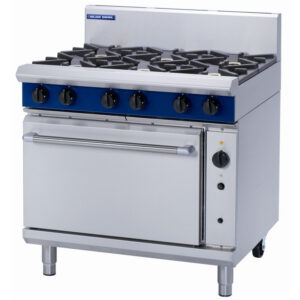 Blue Seal Evolution Series G56D 6 Burner Gas Range Convection Oven 2/1 GN 51kw