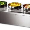 Lincat Lynx 400 LRB3 Electric Bain Marie - 3 Round Pots (dry heat)