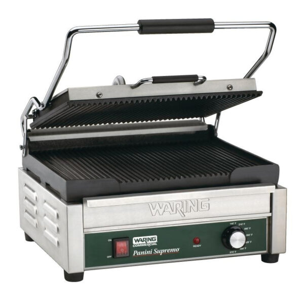 Waring WPG250K Double Ribbed Panini Grill