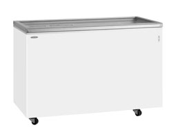 Tefcold ST300P Hinged Glass Lid Chest Freezer (White)-0