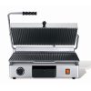 Maestrowave MEMT16031XNS Large Ribbed Top/Flat Bottom Panini/Contact Grill-0