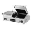 Maestrowave MEMT17062 Ceramic Double Ribbed Panini/Contact Grill-0