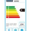 Polar G592 Stainless Steel Upright Gastronorm Fridge - Energy Label