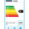 Polar G591 Slimline Single Door Freezer - Energy Label