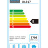 Polar DL917 Triple Door Counter Freezer with Upstand - Energy Label