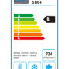 Polar G596 Double Door Counter Fridge - Energy Label