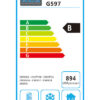 Polar G597 Triple Door Counter Fridge - Energy Label