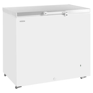 Tefcold GM300 Chest Freezer-White with Stainless Steel Lid