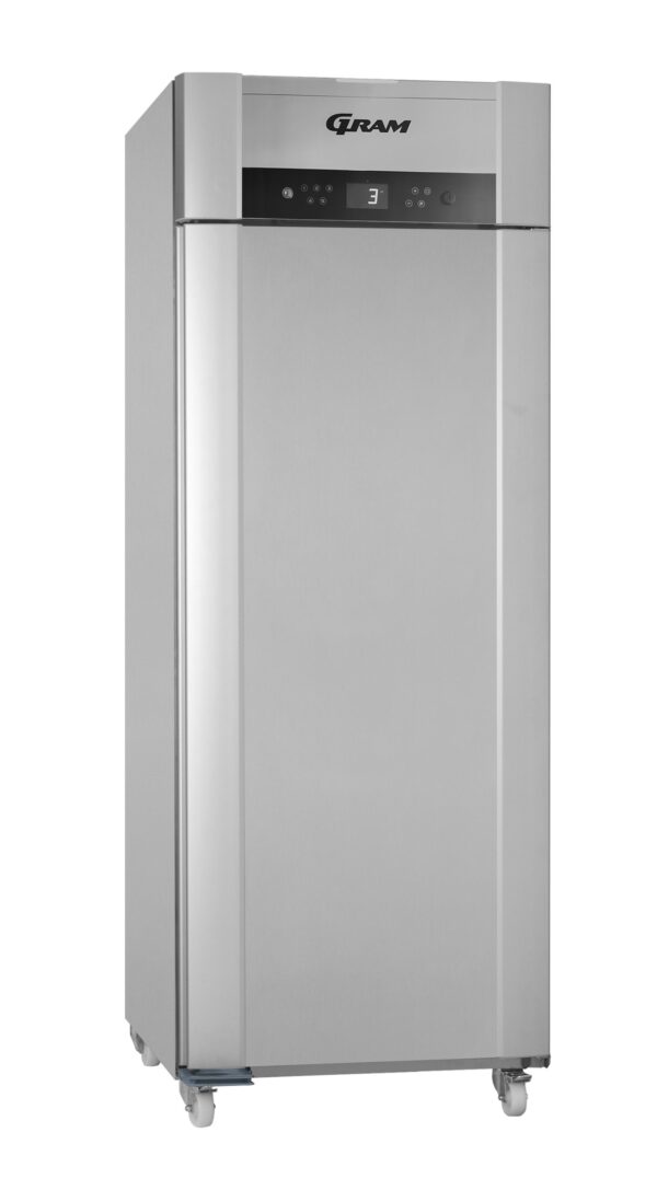 Gram Superior Twin M84 Fresh Meat Single Door Fridge-Vario Silver