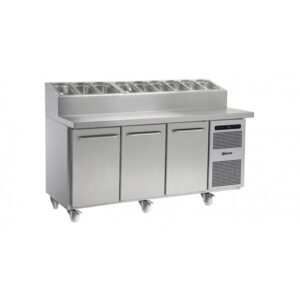 Gram Gastro K1807 3 Door Counter Fridge -3 Door Prep Top Counter