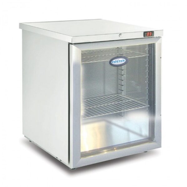 Foster HR200 Glass Door Undercounter Refrigerator-Glass Door-R290