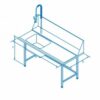 Classeq Right Hand Entry Table complete with Sink, Prewash Spray & Mixer Taps