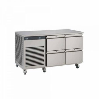 Foster EcoPro G2 EP1/2H Double Door Counter Fridge-Stainless Steel-4 Drawers-R290