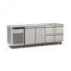 Foster EcoPro G2 EP1/4H 4 Door Counter Fridge-Stainless Steel-2 Door & 4 Drawers-R290