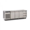 Foster EcoPro G2 EP1/4H 4 Door Counter Fridge-Stainless Steel Ext/Aluminum Int-3 Door & 3 Drawers-R290