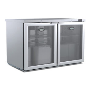 Foster HR360 Glass Door Undercounter Fridge-Light-R134a