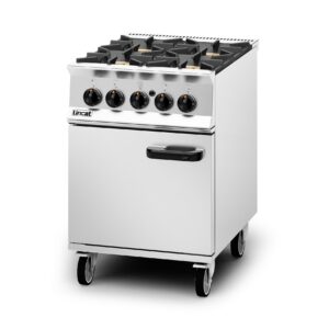 Lincat Opus 800 OG8001 4 Burner Gas Range -Natural Gas-Left Hand Hinged