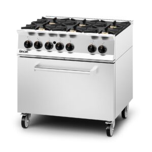 Lincat Opus 800 OG8002 6 Burner Gas Oven -Natural Gas-Drop Down