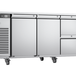 Foster EcoPro G3 EP1/4H 4 Door Counter Fridge-Stainless Steel Ext/Aluminum Int-2 Door & 4 Drawers-R290