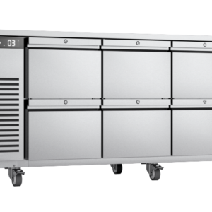 Foster EcoPro G3 EP1/4H 4 Door Counter Fridge-Stainless Steel Ext/Aluminum Int-8 Drawers-R290