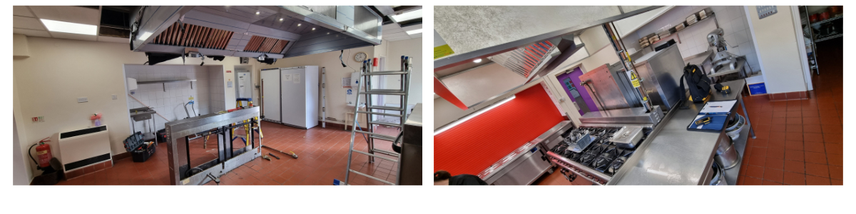 Ventilation install at school
