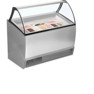 ISA BERMUDA RV10 Ventilated Scoop Ice Cream Display Grey