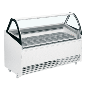 ISA BERMUDA VIEW RV13 Ventilated Scoop Ice Cream Display White