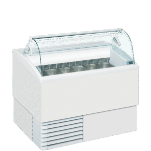 ISA ISETTA 6LX Scoop Ice Cream Display White