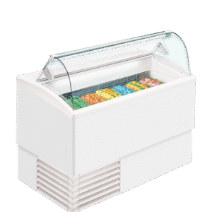 ISA ISETTA 7LX Scoop Ice Cream Display White