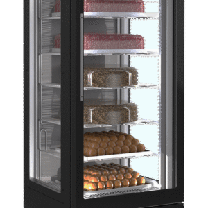 Framec VENERE NS Glass Display Freezer Black