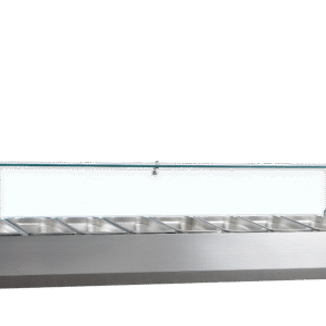 TEFCOLD VK38-200 Gastronorm Topping Shelf Stainless Steel/Glass