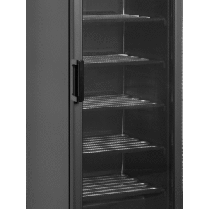 TEFCOLD UFSC371G Black Glass Door Display Freezer Black