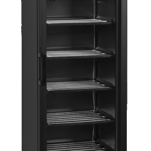 TEFCOLD UFSC371GCP Black Glass Door Freezer Black