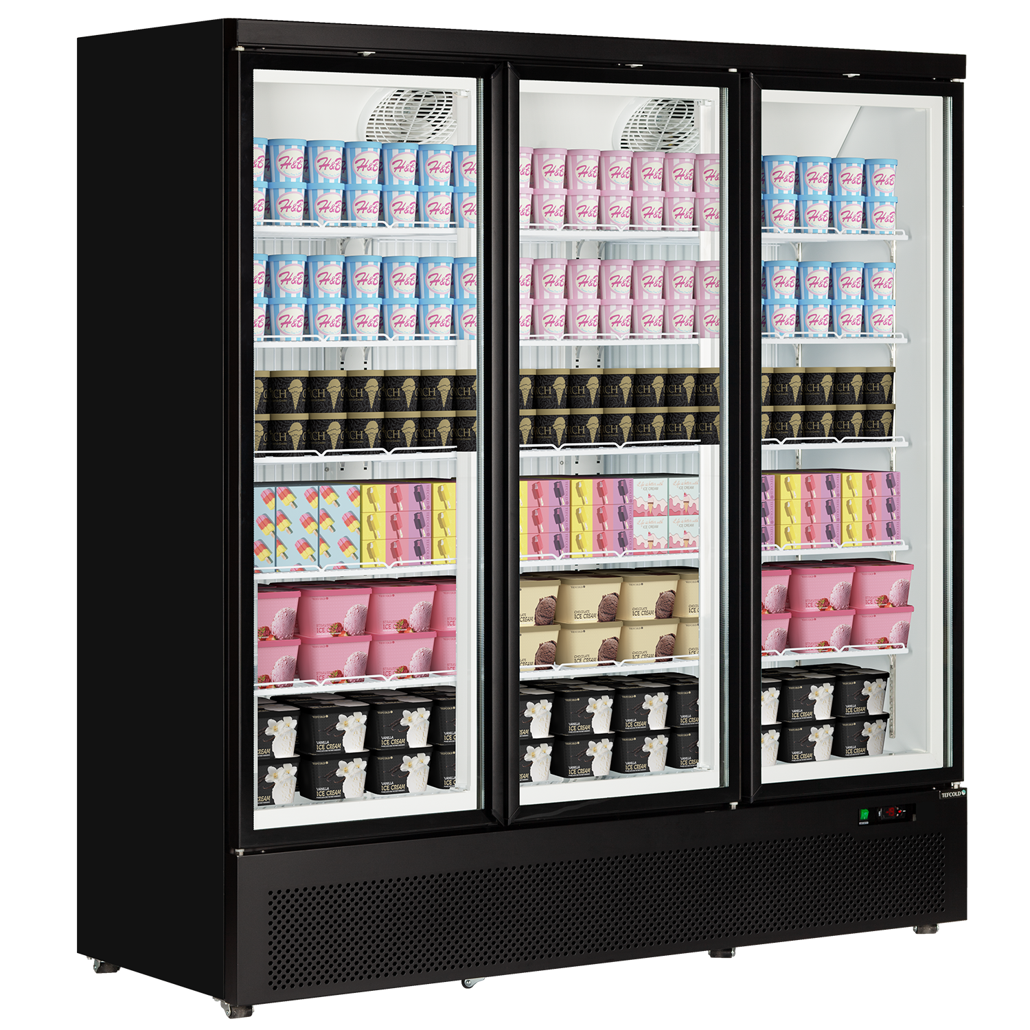 Tefcold Atom Maxi MK2 F3DB Display Freezer Black RAL9005 Carlton