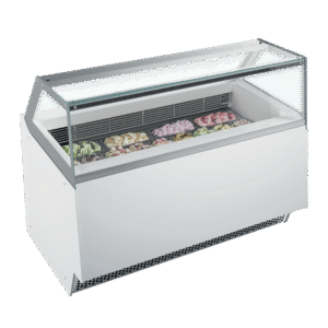 ISA ELEGANCE 13 Scoop Ice Cream Display White