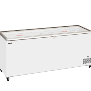 TEFCOLD ST701  Hinged Glass Lid Chest Freezer White