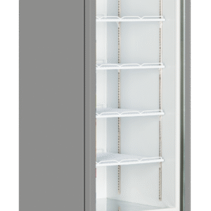TEFCOLD Atom Maxi C1DS Glass Door Merchandiser Silver RAL9006